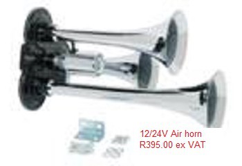 3 Trumpet 12-24v Air horn